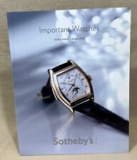 SOTHEBY'S 2009 Hong Kong Auction Catalogue Important Watches Rolex Patek OEM / picture