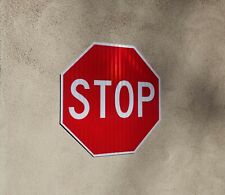 STOP SIGN NEW REFLECTIVE METAL .080