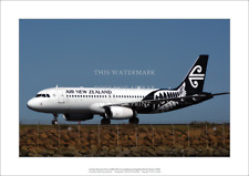 Air New Zealand Airbus A320-232 A2 Art Print – Sydney – 59 x 42 cm Poster picture