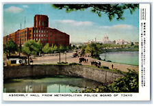 Tokyo Japan Postcard Assembly Hall from Metropolitan Police Board c1950's picture