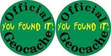 [2x] 3in x 3in You Found It Geocache Stickers Vinyl Hobby Label Decal Sticker picture
