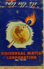 Vintage matchbook cover Universal match Corporation advertising.  F picture