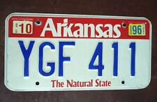 Arkansas License Plate - The Natural State - YGF 411 picture