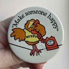 Bird Buzby British Telecommunications Make Someone Happy Button Hat Lapel Pin picture