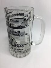 AV-8B Harrier II Jet Aircraft Marine Corp McDonnell Douglas Glass Beer Mug Bar picture