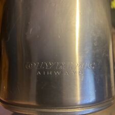Olympic Airways Inflight Drink Pitcher Water Stainless Steel RARE Great Shape picture