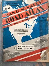 Vintage Rand McNally Road Atlas - US, Canada and Mexico (~1945) picture