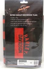 Harley Davidson Retro Flag, Roadhouse Collection, Nylon, Measures 60