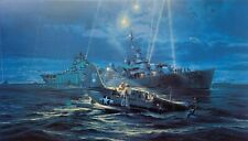 Mission Beyond Darkness, Robert Taylor art print signed by four US Navy Aircrew picture
