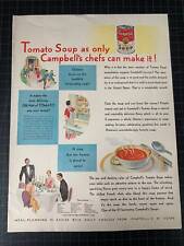 Vintage 1930s Campbell’s Tomato Soup Print Ad picture