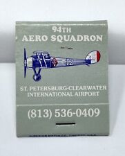 94th Aero Squadron Restaurant St. Petersburg Florida Airport Matchbook Full picture