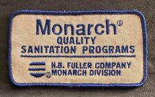 Monarch Sanitation Programs H B Fuller Co EMBROIDERED EMPLOYEE PATCH~Minneapolis picture