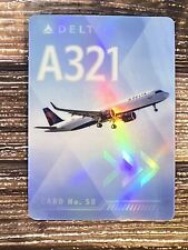 2022 Delta Airlines #58 Model A321 Holo Trading Card picture