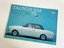 FORD TAUNUS 12M TS  Advertising Brochure 1960'S ORIGINAL Vintage FREE POSTAGE picture