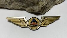 Vintage Delta Airline Junior Pilot Wings Plastic Pin Stoffel Seals Tuckahoe NY picture
