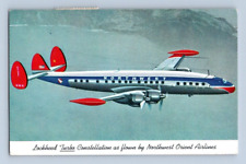 1956. LOCKHEED TURBO PLANE. NW ORIENT AIRLINES. POSTCARD DB45 picture