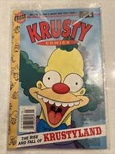 KRUSTY COMICS # 1 BONGO 1995 NEWSSTAND VARIANT The SIMPSONS TV SERIES CLOWN picture