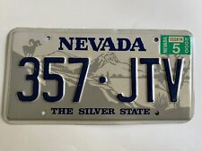 2000 Nevada License Plate Natural Sticker Bighorn Sheep Graphic picture