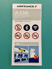 2022 AIR FRANCE SAFETY CARD — AIRBUS 330 picture