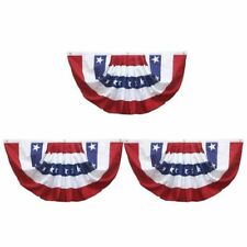 (3 Pack) 3x5 Ft USA AMERICAN BUNTING FLAG Americana PARADE BANNER bunting picture