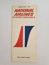 1966 National Airlines System Timetable - July 1 , 1966 Coast to Coast picture