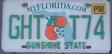 One FLORIDA double Orange license plate Your choice   GHT T 74 picture