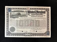 1917 Western Maryland Railroad Company Gold Bond Issued to John D. Rockefeller picture