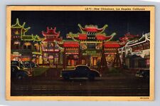 Los Angeles CA-California, New Chinatown Antique, Vintage Souvenir Postcard picture