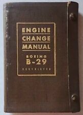 1ST EDITION 1944 WW2 BOEING B-29 SUPERFORTRESS - ENGINE CHANGE MANUAL picture