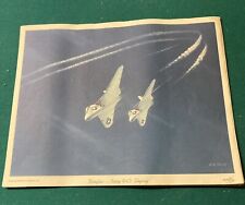 Douglas Aircraft Company 11x14 Print Douglas Navy F4D Skyray Excellent Condition picture