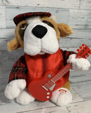 VTG 2009 Christmas Sound & Light Animated Dog W/Guitar ￼Plush Jingle bell jam picture