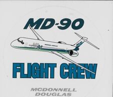 McDonnell Douglas MD-90 ,   4in Round Pudgy Sticker picture