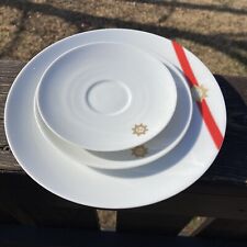 3 Vintage TWA Royal Ambassador First Class Plates/Saucer By Rosenthal, Germany picture