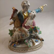 Antique Hinode Porcelain Figurine Courting Couple 6 1/2