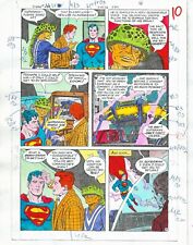 Original 1985 Superman 409 page 10 DC Comics color guide art colorist's artwork picture