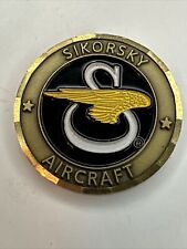 Sikorsky Aircraft Logo Challenge Coin United Way  1-1/2