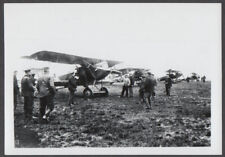 Group inspecting flight line of Fokker D.VII fighters WWI photo picture