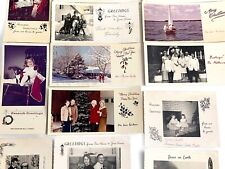 Lot of 29 Real Photo 1930-40's Personal Christmas Cards picture
