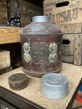 Vintage Brainard’s Crock Lined Little Brown Jug Water Thermic Macomb Illinois picture