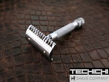 Eclipse Red Ring Vintage Double Edge 2 Piece Safety Razor picture