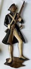 Vintage Continental Army USA 508 Sexton Cast Soldier Wall Hanging 22” picture