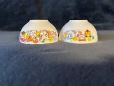 Tottoko Hamutaro Hamtaro Retro character bowl cute set of 2 rare picture