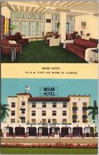 c1940s MIAMI, Florida LINEN Postcard 