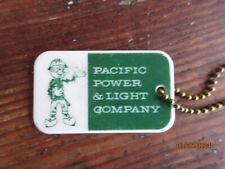 VINTAGE 1962 PACIFIC POWER & LIGHT COMPANY KEY RING - KEY CHAIN - ADVERTISING picture