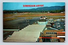 Postcard AL Birmingham Alabama Airport New & Old Air Terminal B46 picture