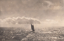 VTG Sailboat Ship on the Atlantic Ocean Photo Snapshot - From MS Batory 1936-37 picture