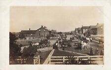 Busy Street Scene Annawan Illinois IL German Colony c1910 Real Photo RPPC picture