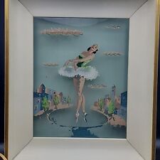 Vintage Shadow Box Lighted Frame Ballerina Dancer  Formed Products Co. Works picture