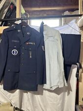 Vintage 1960's USAF Air Force Tech Sergeant Uniform, Shirt, Pants NAMED Sterling picture