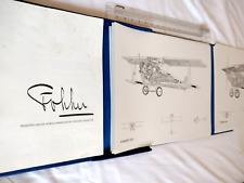 Fokker Aircraft Plan drawings collection Folder Dutch English Rare Set ORIGINAL picture